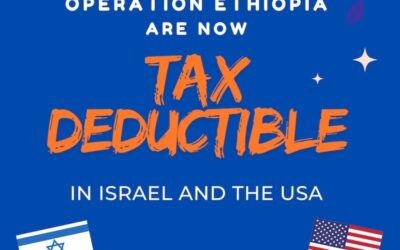 Donations are now tax-deductible in Israel and the USA